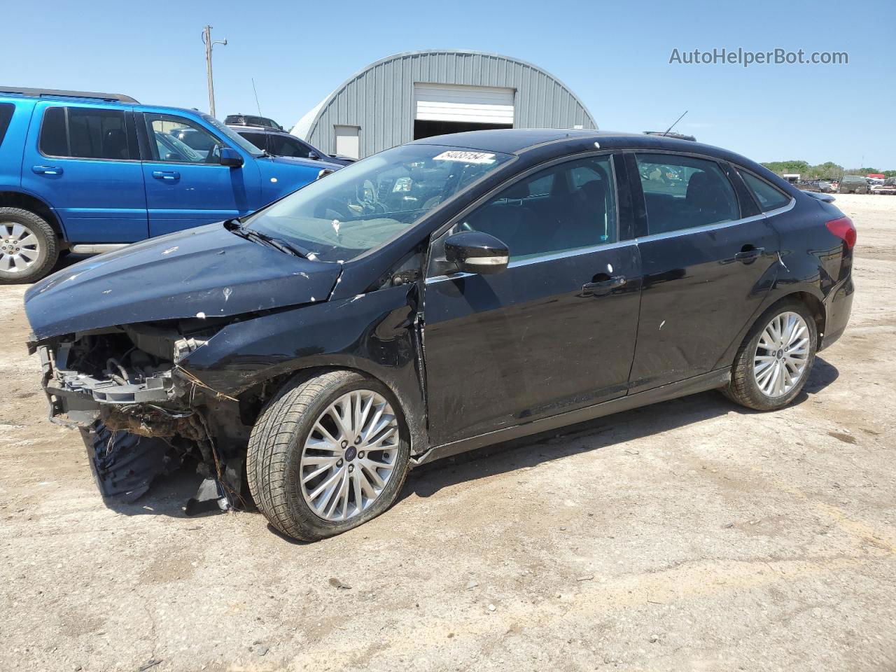 2017 Ford Focus Titanium Black vin: 1FADP3J22HL264755