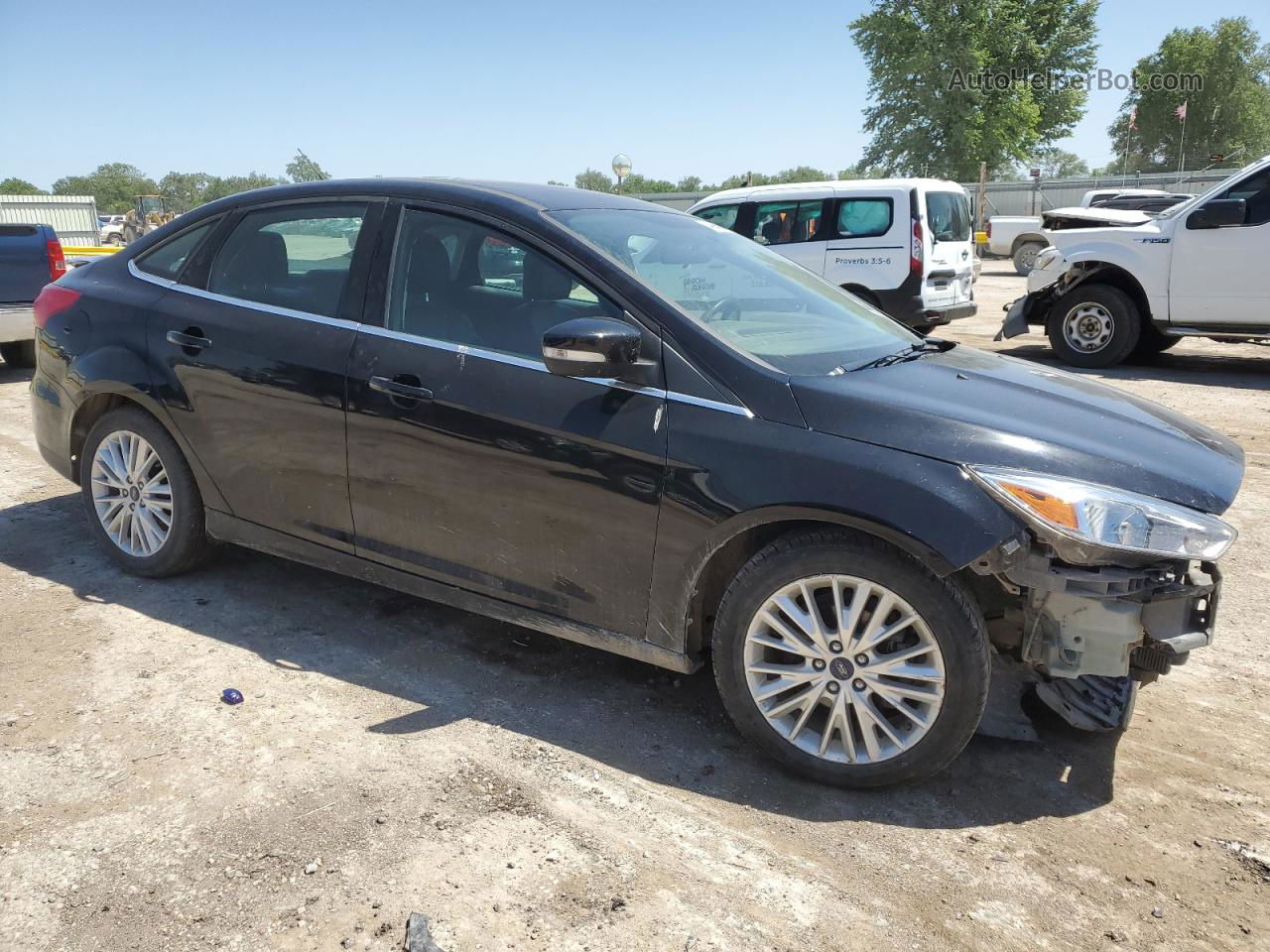 2017 Ford Focus Titanium Black vin: 1FADP3J22HL264755