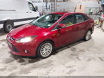 2013 Ford Focus Titanium Красный vin: 1FADP3J23DL229801