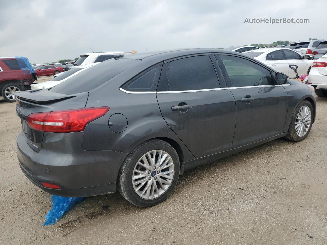 2017 Ford Focus Titanium Gray vin: 1FADP3J23HL277398