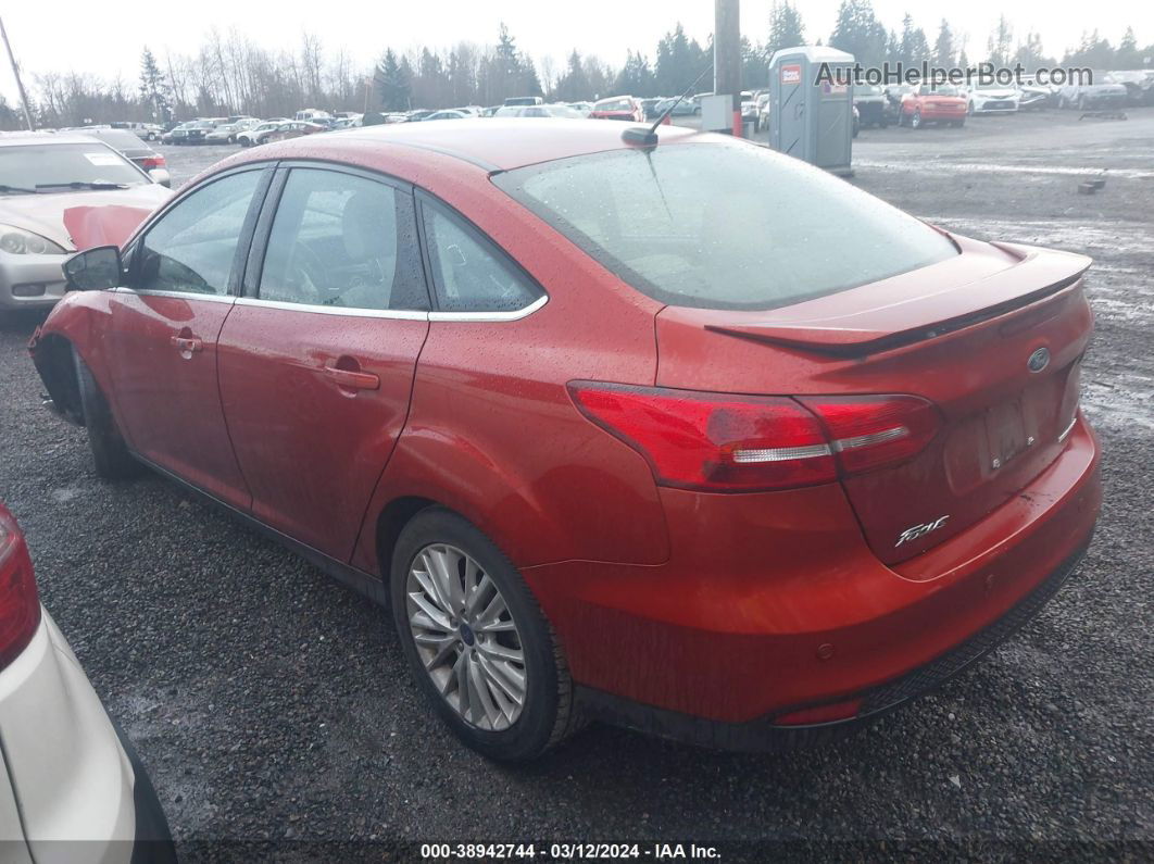 2018 Ford Focus Titanium Red vin: 1FADP3J23JL273230