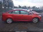 2018 Ford Focus Titanium Red vin: 1FADP3J23JL273230