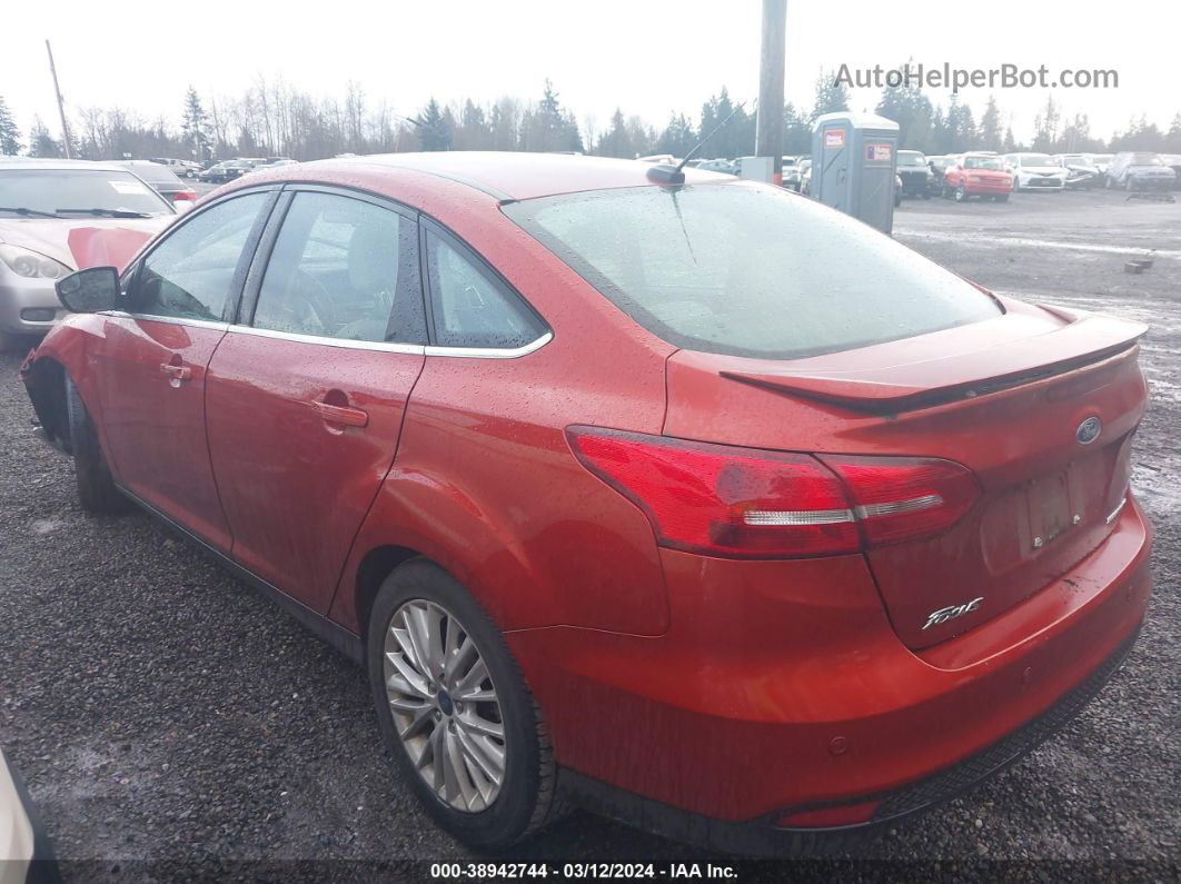 2018 Ford Focus Titanium Red vin: 1FADP3J23JL273230