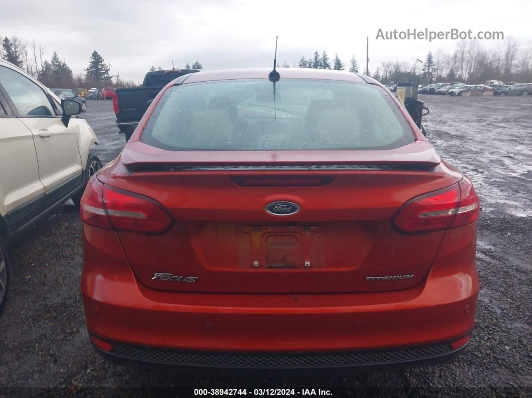 2018 Ford Focus Titanium Red vin: 1FADP3J23JL273230