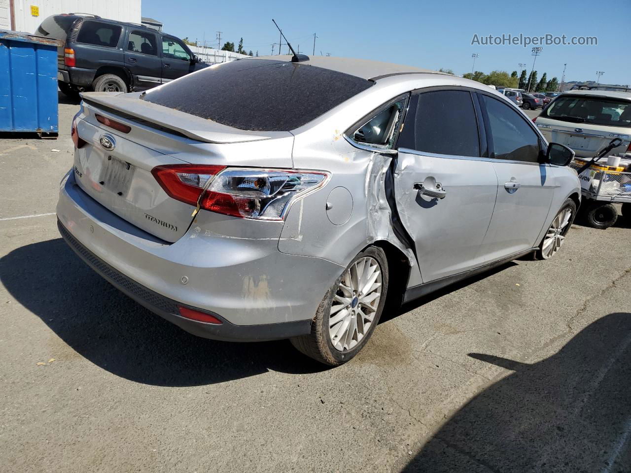 2013 Ford Focus Titanium Silver vin: 1FADP3J24DL222744