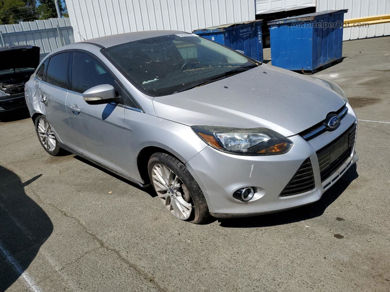 2013 Ford Focus Titanium Silver vin: 1FADP3J24DL222744