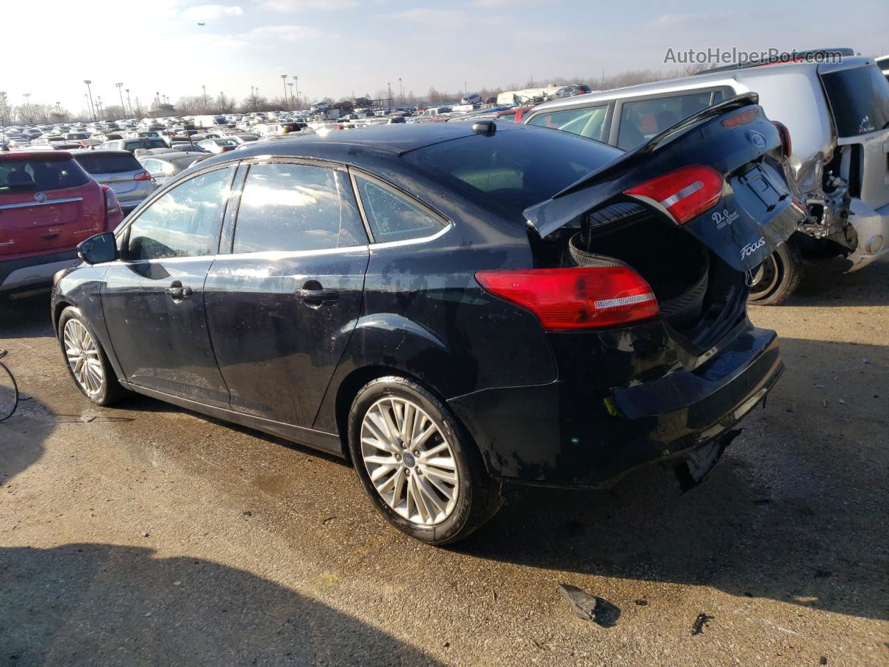 2017 Ford Focus Titanium Black vin: 1FADP3J24HL244930