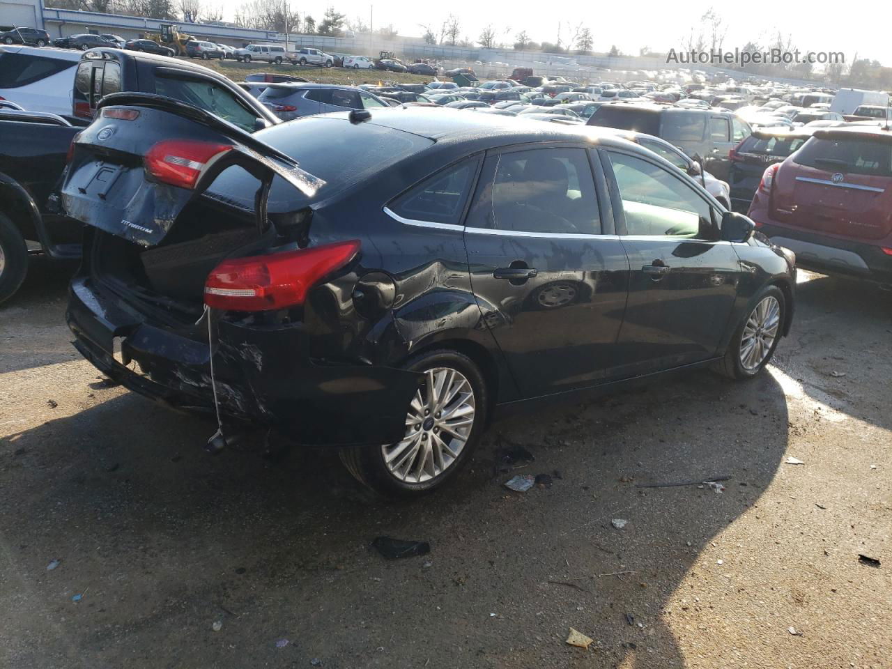 2017 Ford Focus Titanium Black vin: 1FADP3J24HL244930