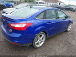 2013 Ford Focus Titanium Blue vin: 1FADP3J25DL194615