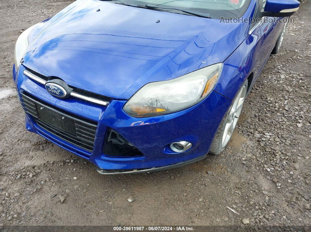 2013 Ford Focus Titanium Blue vin: 1FADP3J25DL194615