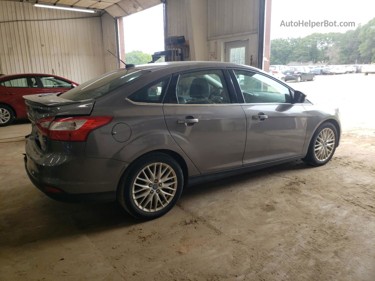 2013 Ford Focus Titanium Gray vin: 1FADP3J25DL244610