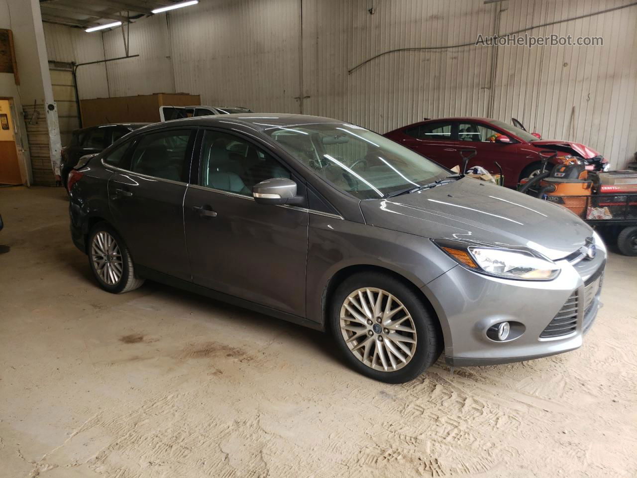 2013 Ford Focus Titanium Gray vin: 1FADP3J25DL244610