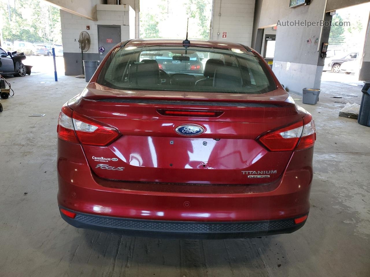 2014 Ford Focus Titanium Red vin: 1FADP3J25EL127594