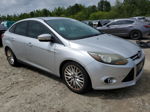 2014 Ford Focus Titanium Серебряный vin: 1FADP3J25EL227209