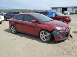 2014 Ford Focus Titanium Maroon vin: 1FADP3J25EL410240