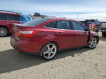 2014 Ford Focus Titanium Maroon vin: 1FADP3J25EL410240