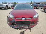 2014 Ford Focus Titanium Maroon vin: 1FADP3J25EL410240