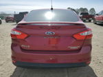 2014 Ford Focus Titanium Темно-бордовый vin: 1FADP3J25EL410240