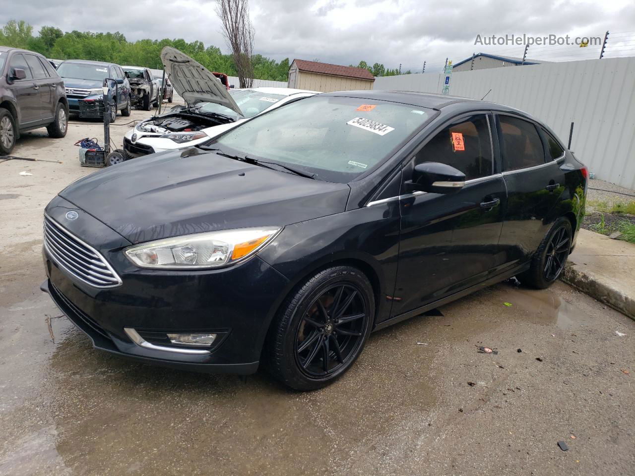 2015 Ford Focus Titanium Black vin: 1FADP3J25FL227714