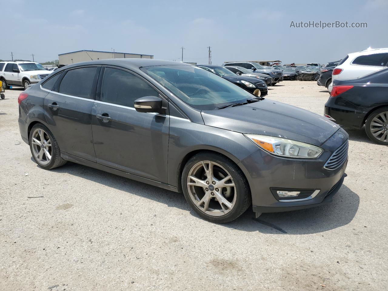 2016 Ford Focus Titanium Угольный vin: 1FADP3J25GL404599