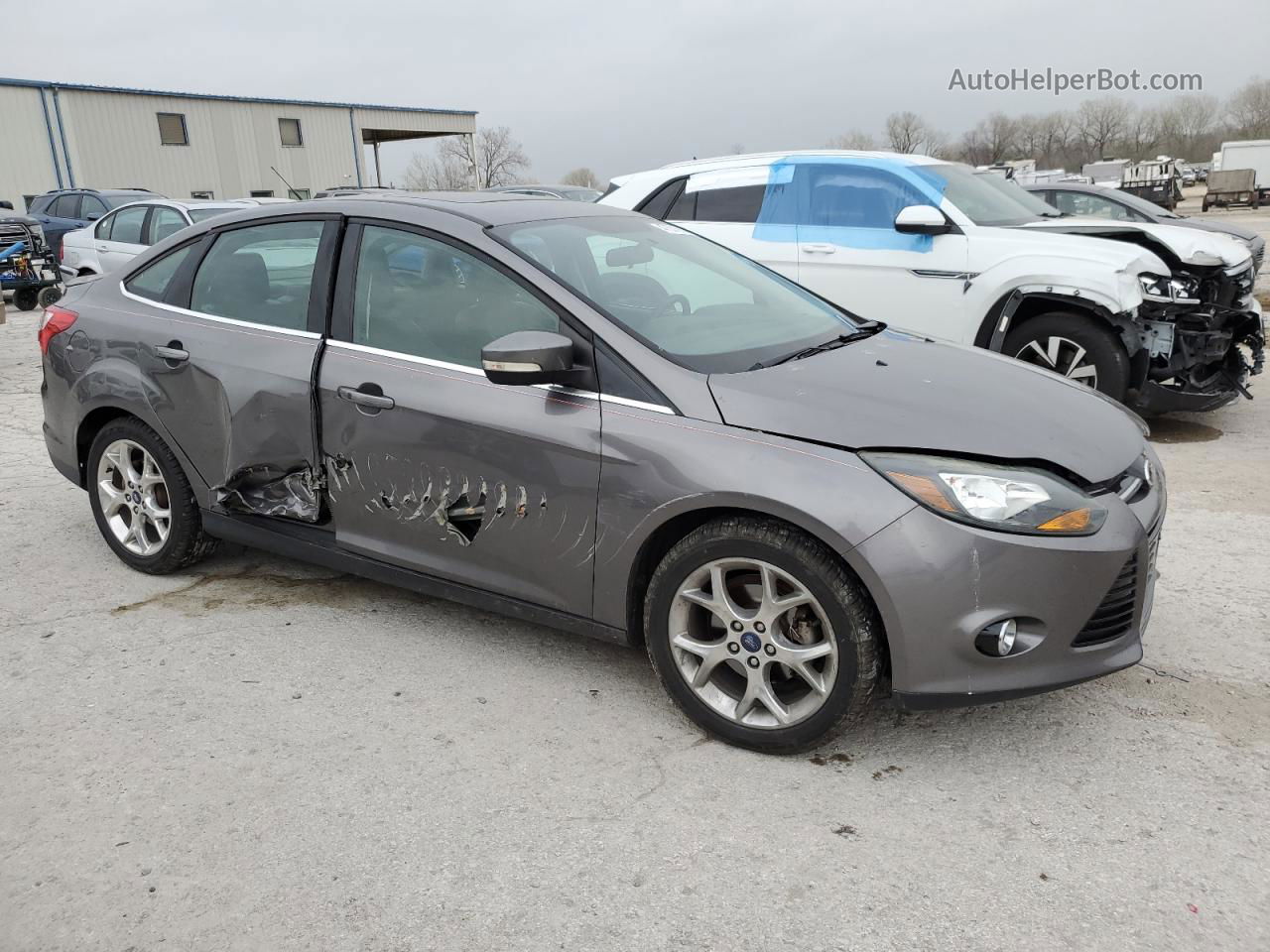 2013 Ford Focus Titanium Gray vin: 1FADP3J26DL216069