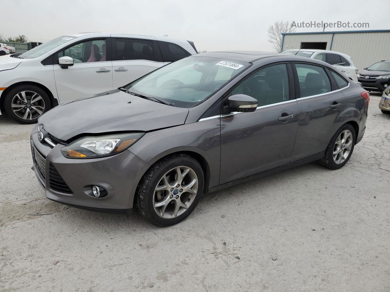 2013 Ford Focus Titanium Gray vin: 1FADP3J26DL216069