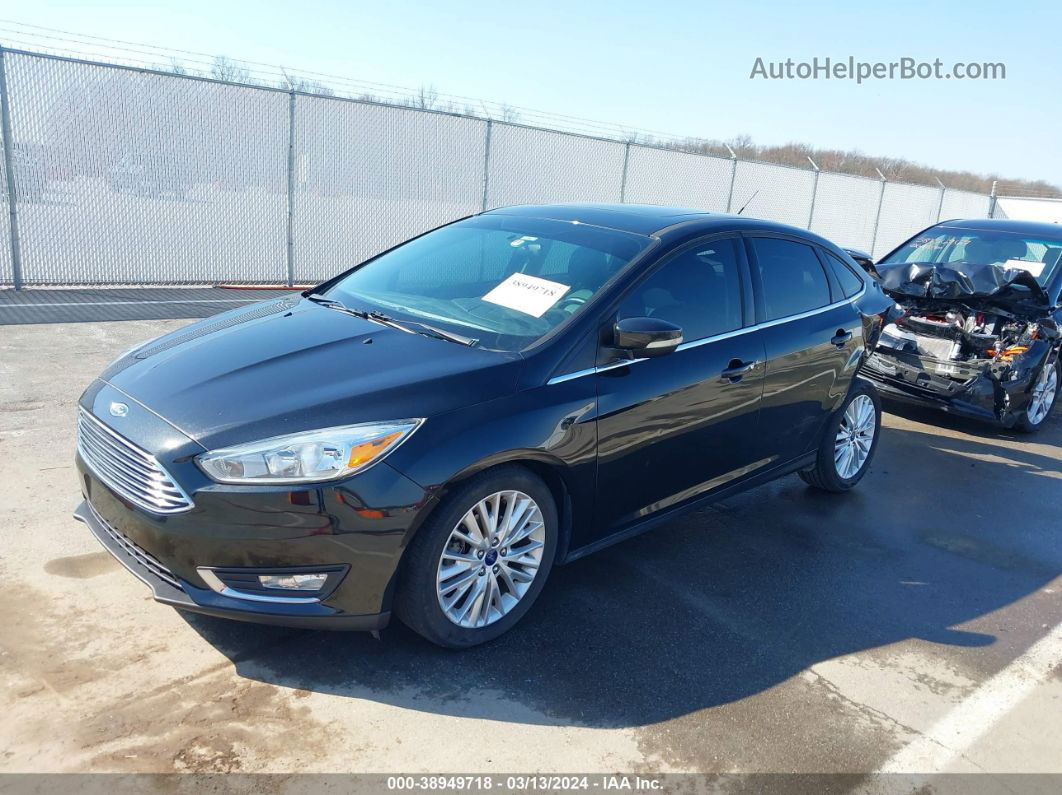 2015 Ford Focus Titanium Черный vin: 1FADP3J26FL338563