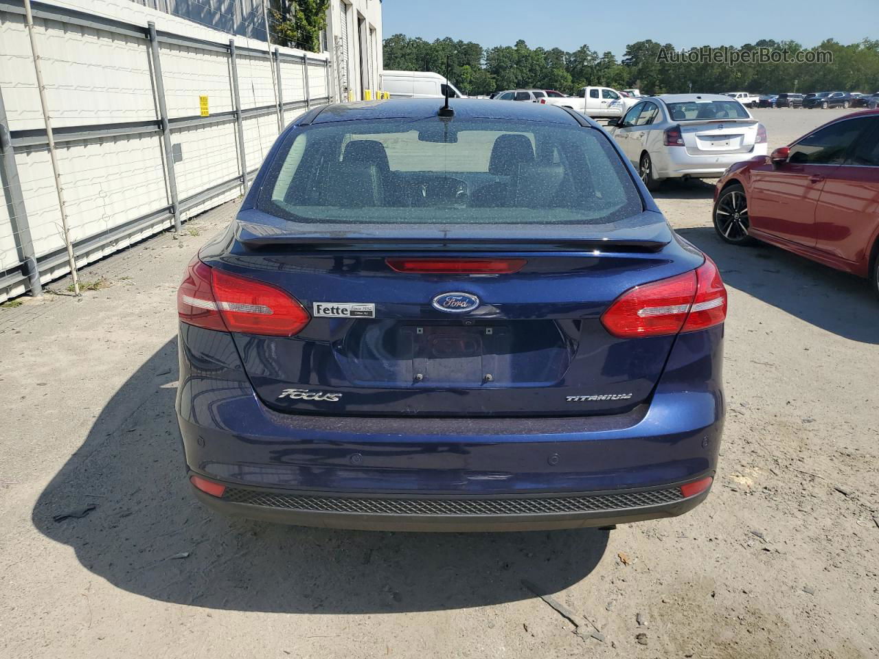 2017 Ford Focus Titanium Blue vin: 1FADP3J26HL250891