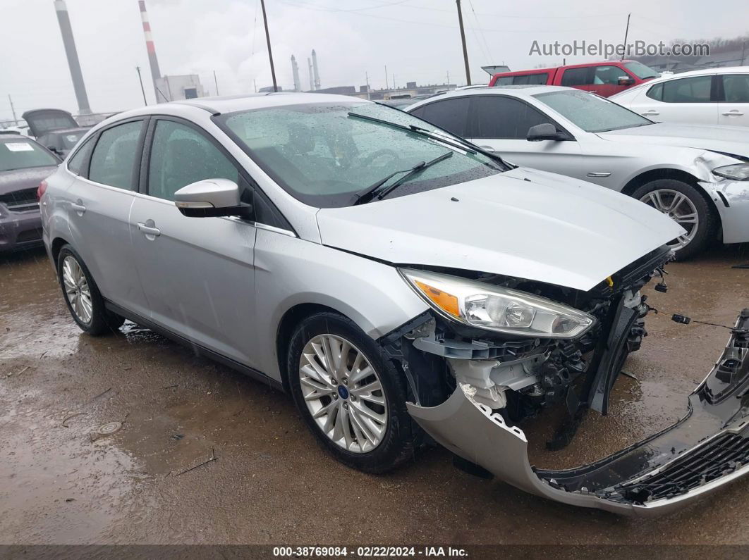 2016 Ford Focus Titanium Silver vin: 1FADP3J27GL343143