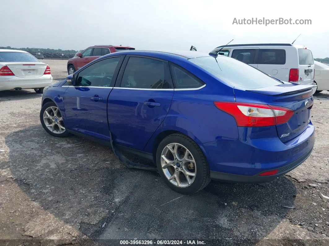 2013 Ford Focus Titanium Blue vin: 1FADP3J28DL204425