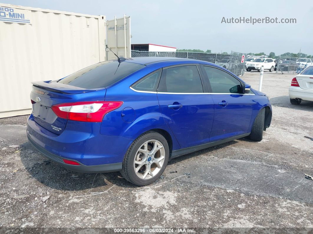 2013 Ford Focus Titanium Blue vin: 1FADP3J28DL204425