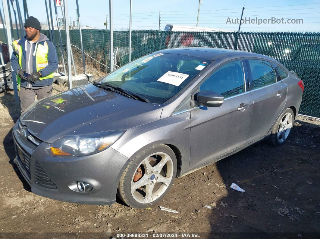 2014 Ford Focus Titanium Gray vin: 1FADP3J28EL222411