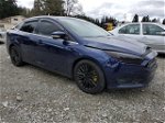2017 Ford Focus Titanium Синий vin: 1FADP3J29HL238959