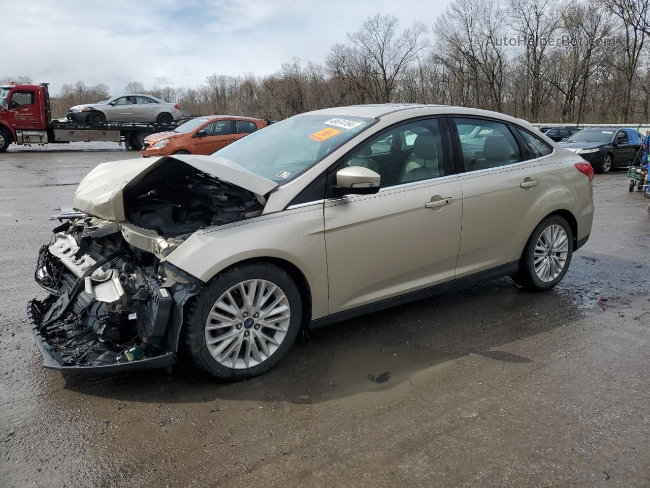 2018 Ford Focus Titanium Gold vin: 1FADP3J29JL294650