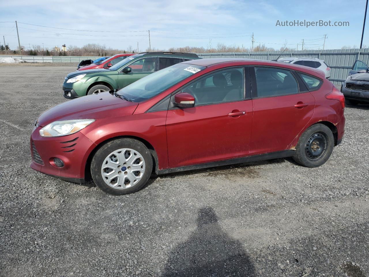 2013 Ford Focus Se Red vin: 1FADP3K20DL101255