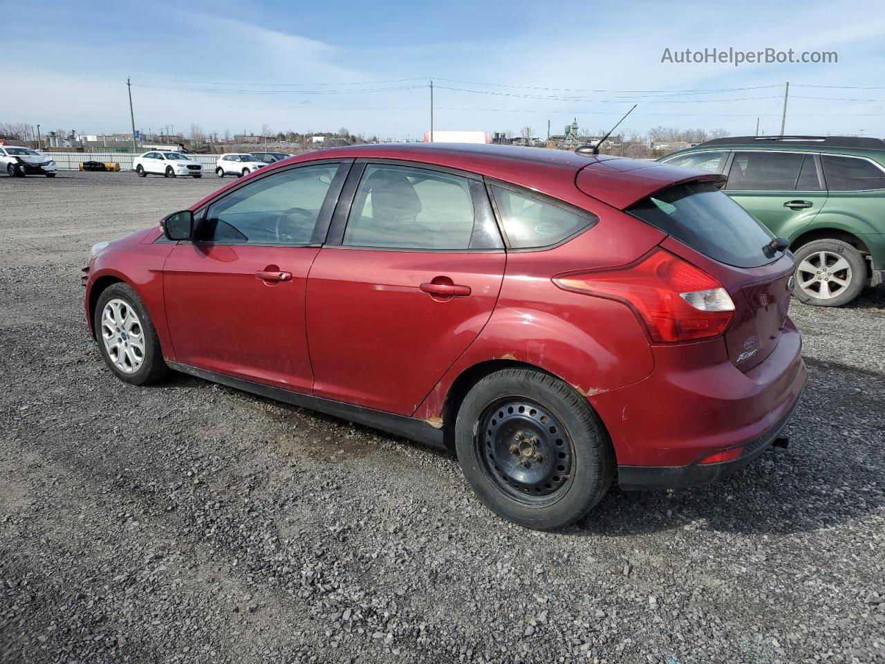 2013 Ford Focus Se Red vin: 1FADP3K20DL101255