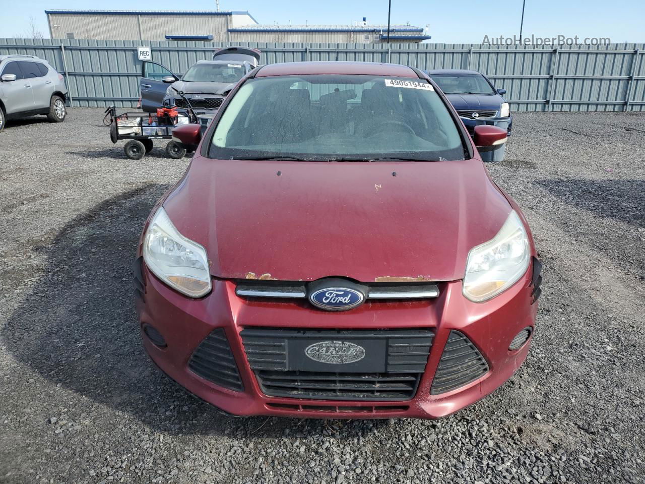 2013 Ford Focus Se Red vin: 1FADP3K20DL101255