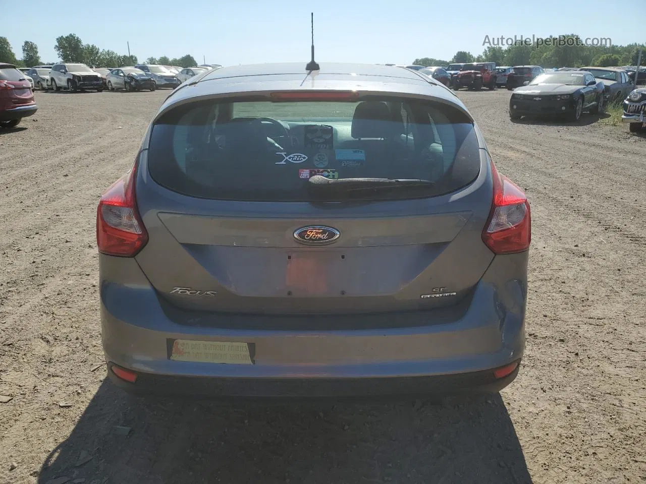 2013 Ford Focus Se Gray vin: 1FADP3K20DL183150