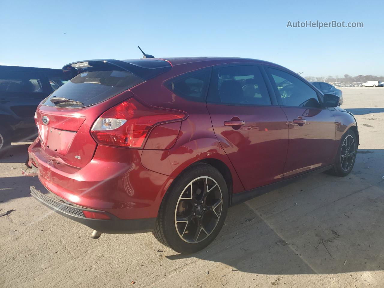 2013 Ford Focus Se Maroon vin: 1FADP3K20DL195993