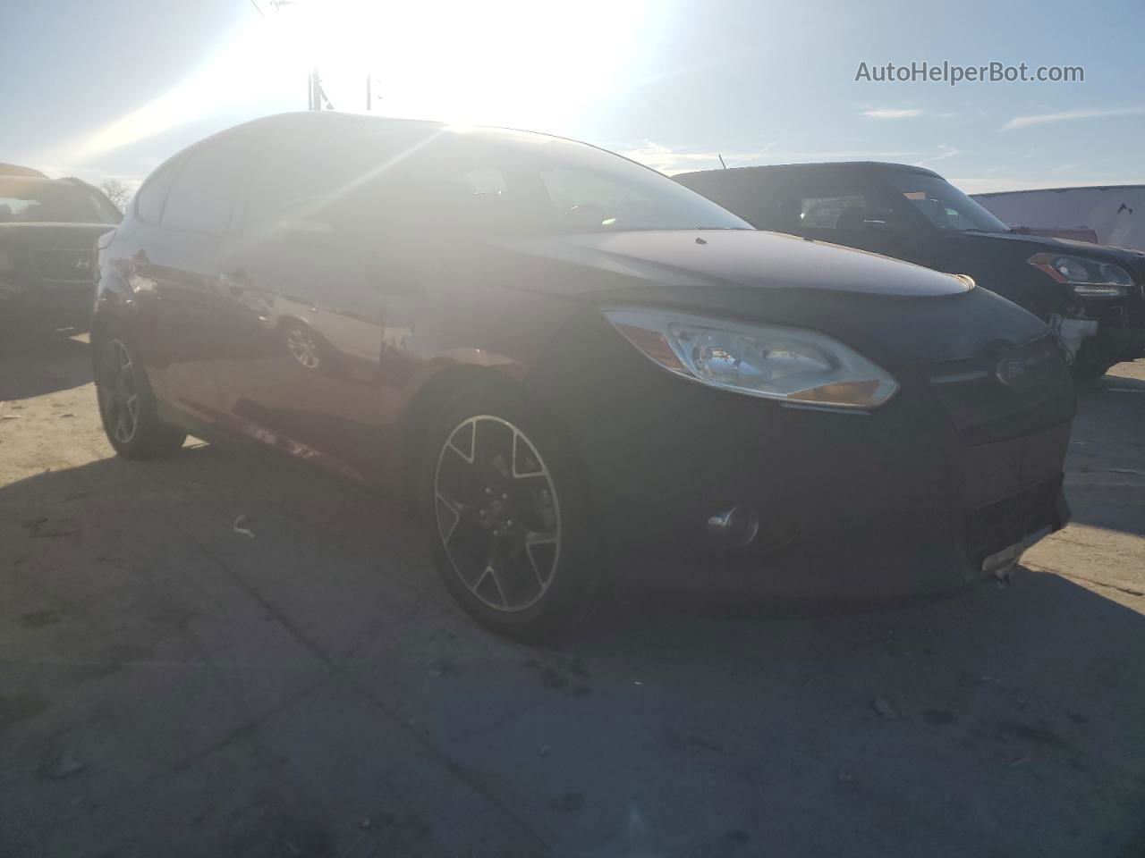 2013 Ford Focus Se Maroon vin: 1FADP3K20DL195993