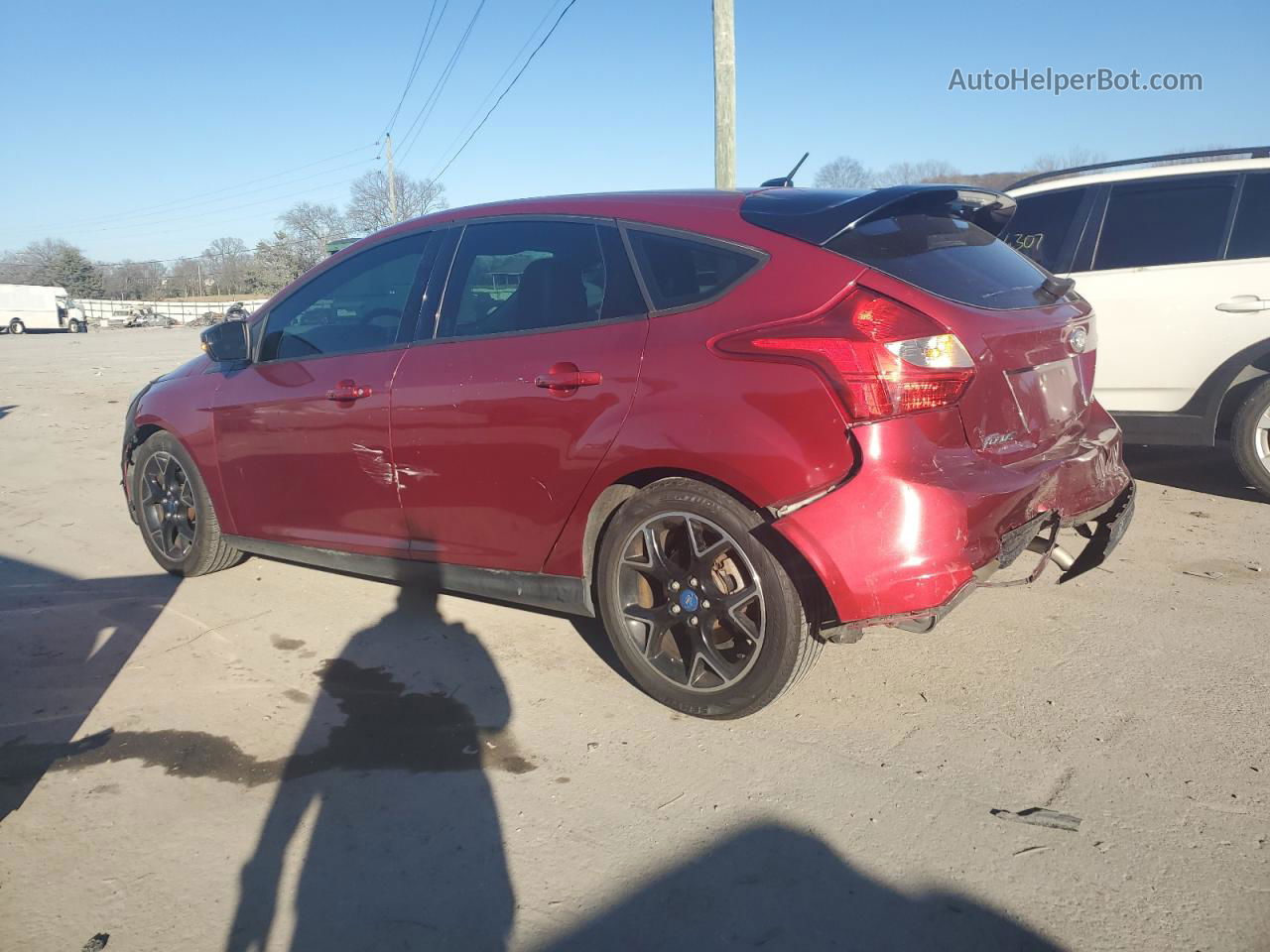 2013 Ford Focus Se Maroon vin: 1FADP3K20DL195993