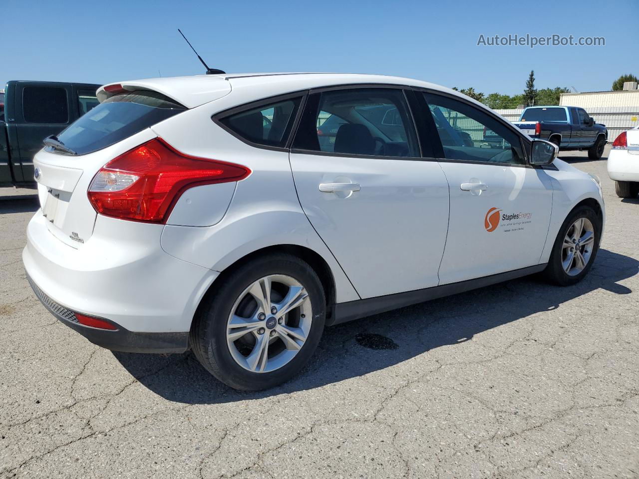 2013 Ford Focus Se Белый vin: 1FADP3K20DL260826