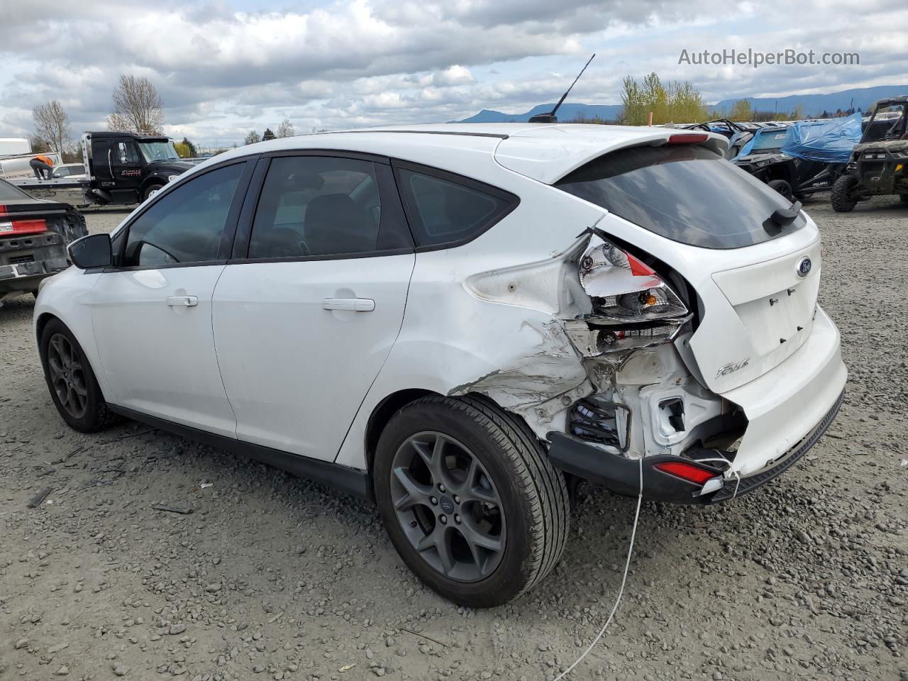 2013 Ford Focus Se White vin: 1FADP3K20DL344287