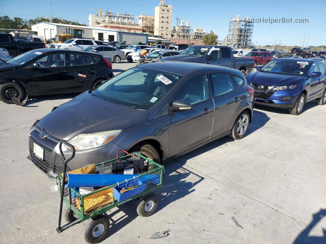 2013 Ford Focus Se Gray vin: 1FADP3K20DL379167