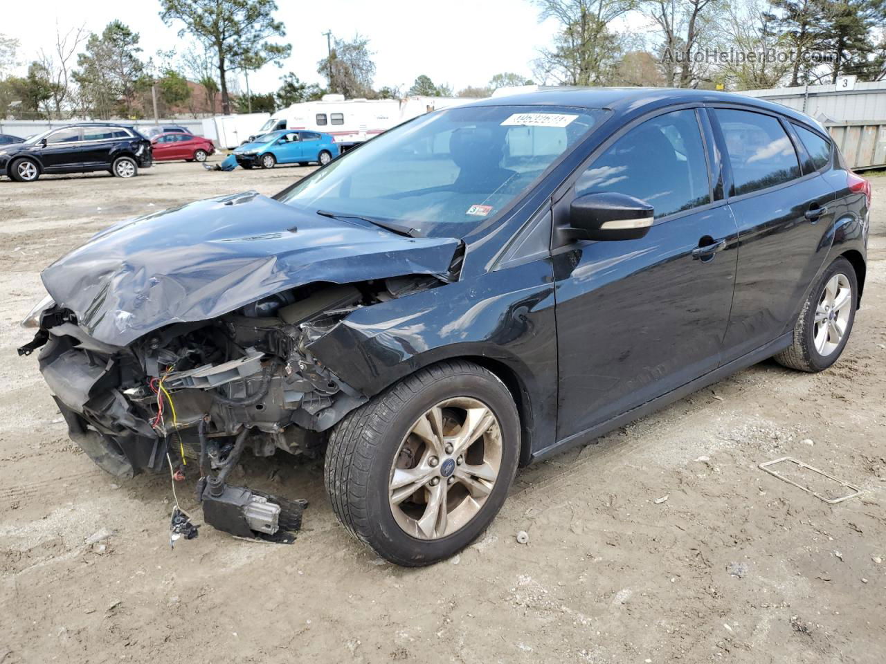 2014 Ford Focus Se Black vin: 1FADP3K20EL188334