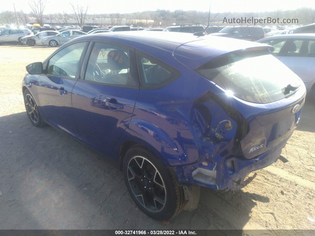 2014 Ford Focus Se Blue vin: 1FADP3K20EL196983