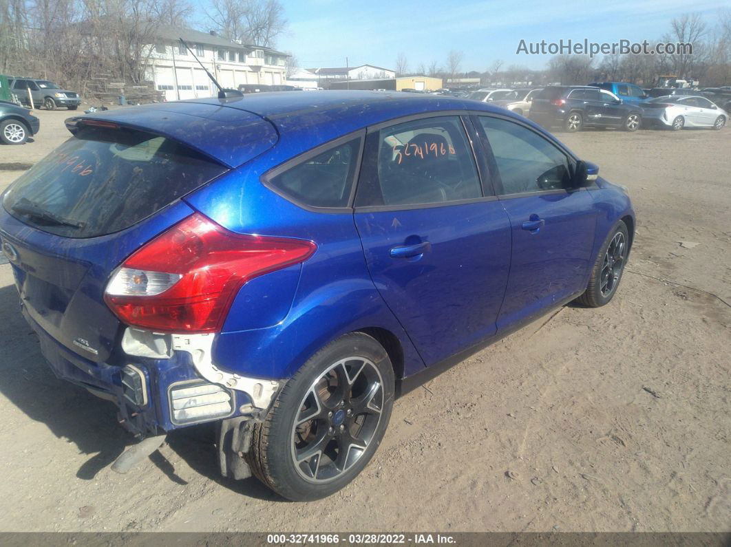 2014 Ford Focus Se Синий vin: 1FADP3K20EL196983