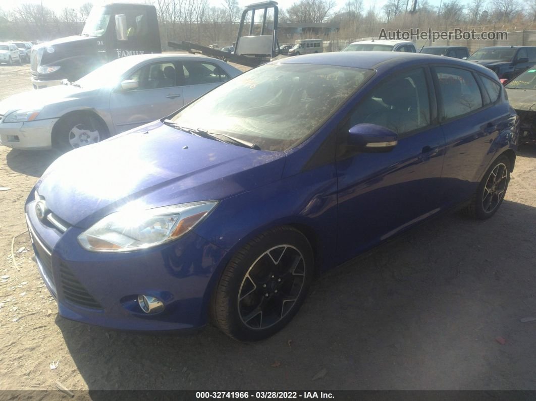2014 Ford Focus Se Blue vin: 1FADP3K20EL196983