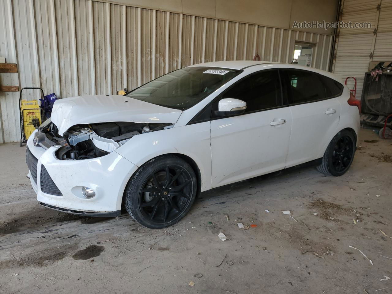 2014 Ford Focus Se White vin: 1FADP3K20EL372821