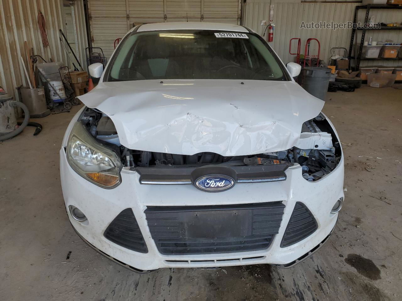 2014 Ford Focus Se White vin: 1FADP3K20EL372821